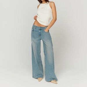 Embellished Denim Jeans House of Sunny